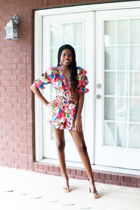 In Full Bloom Romper - Multi