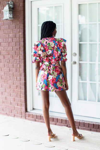In Full Bloom Romper - Multi