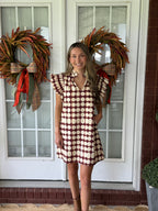 Geometric Pattern Mini Dress