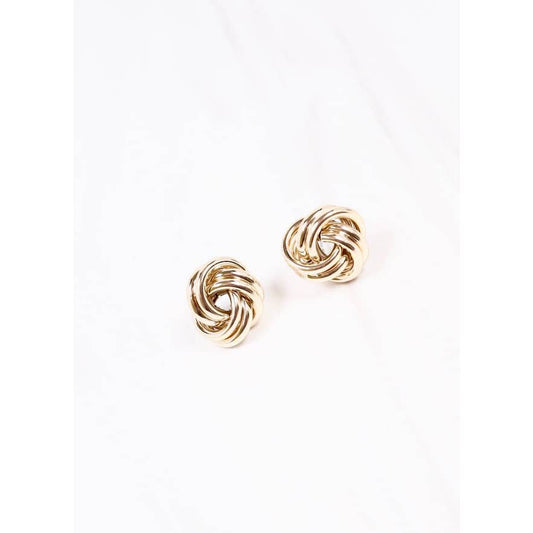 Caroline Hill - Mcrobbie Knot Earring Gold