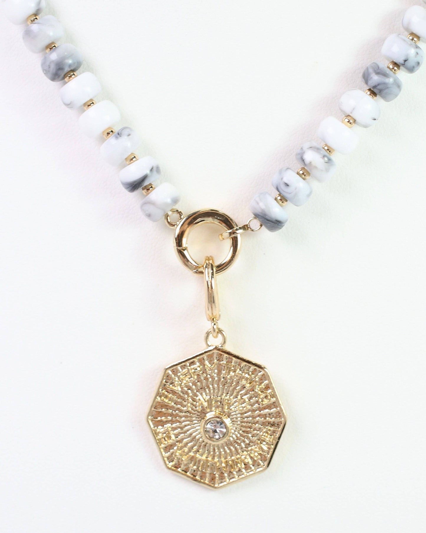 Rawlins Octagon Disc Charm - Gold
