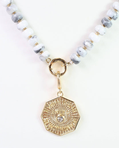 Rawlins Octagon Disc Charm - Gold