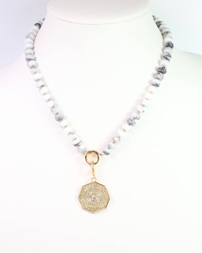 Rawlins Octagon Disc Charm - Gold