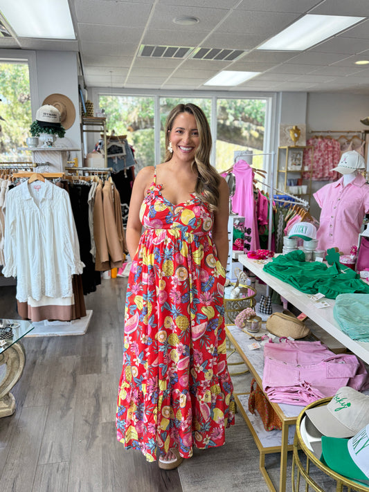 Fruity Maxi Dress