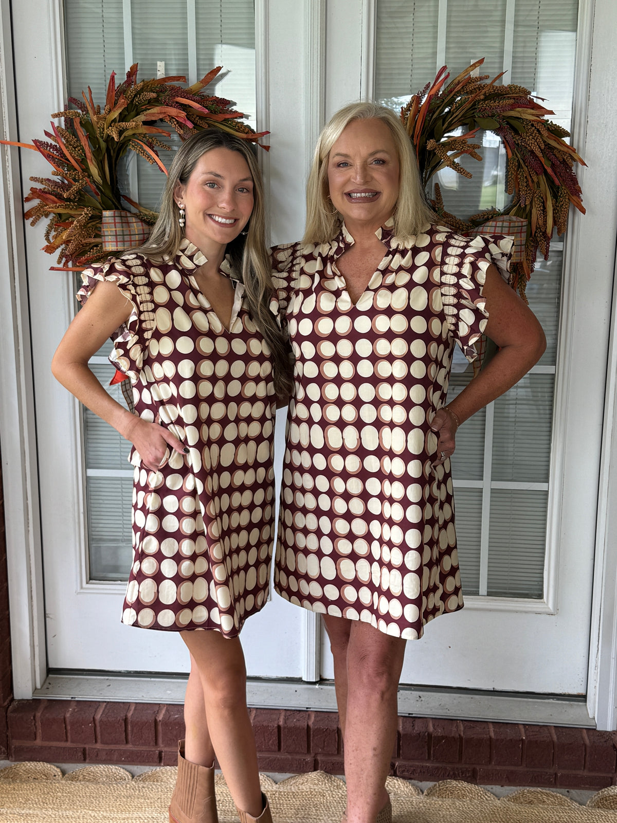 Geometric Pattern Mini Dress