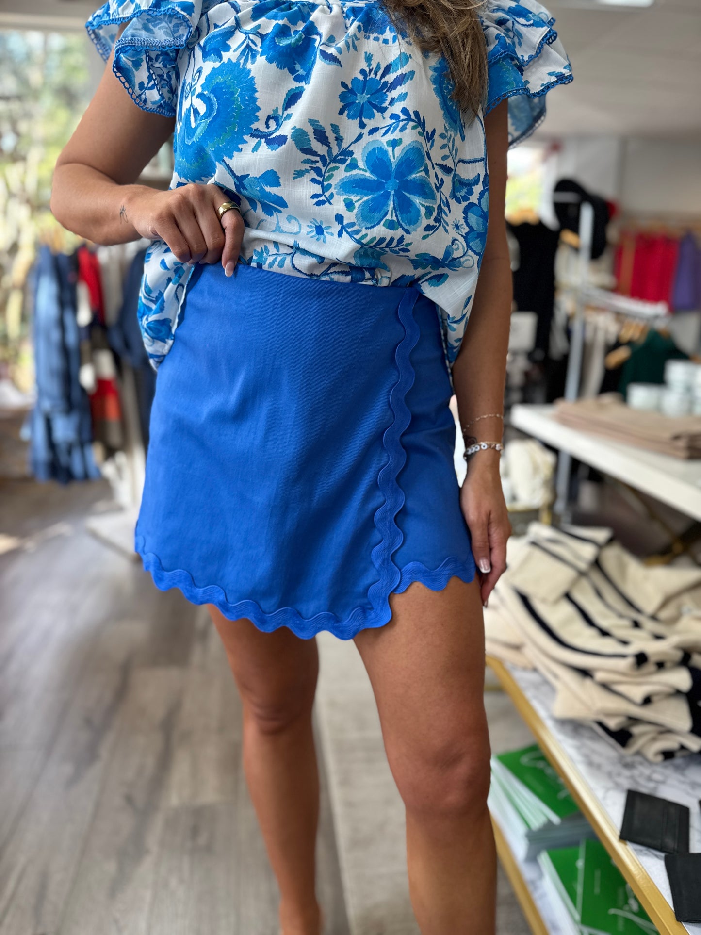 Scalloped Skort - 2 Colors