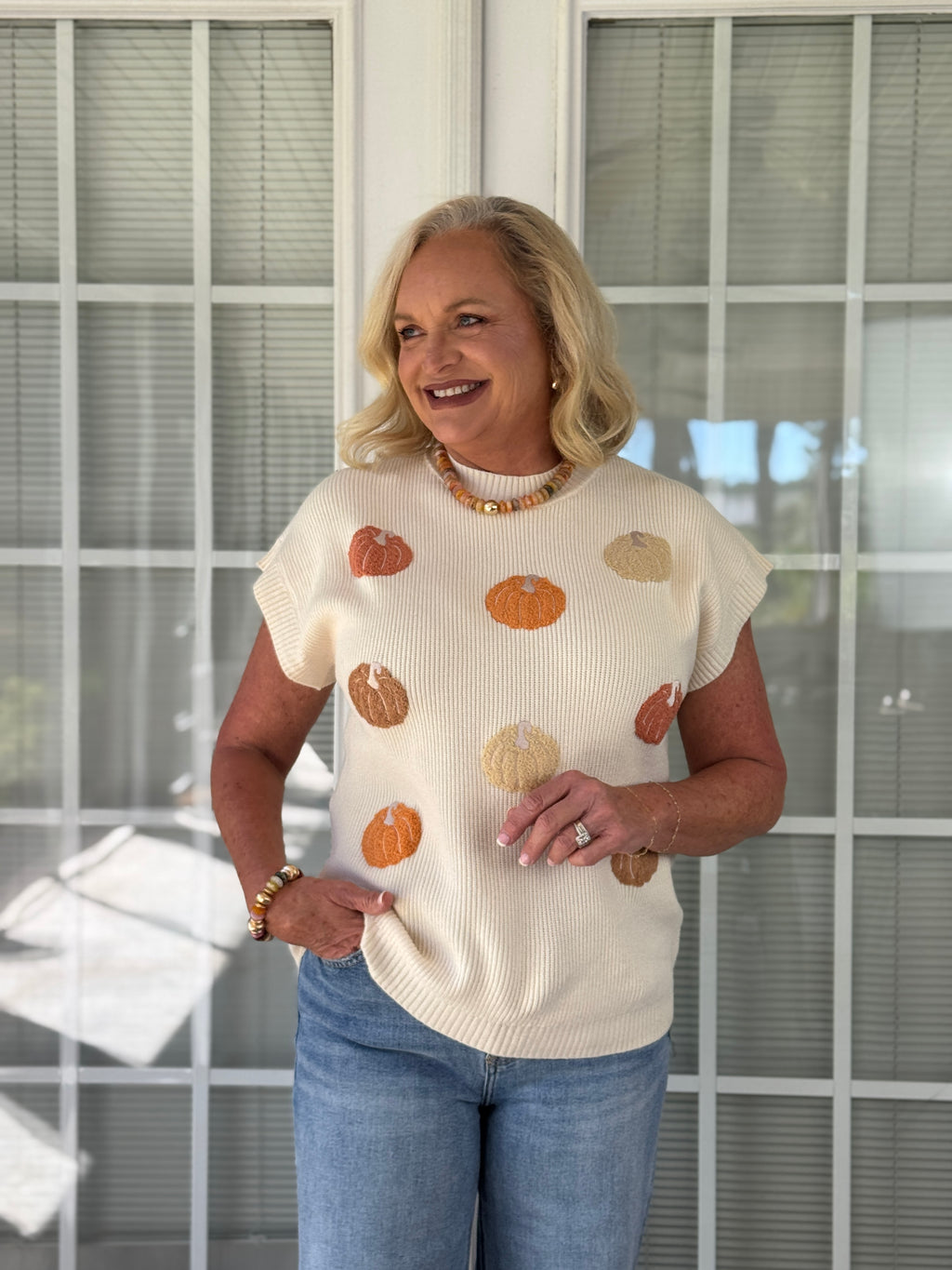 Mary Square - Josie Mini Pumpkin Sweater