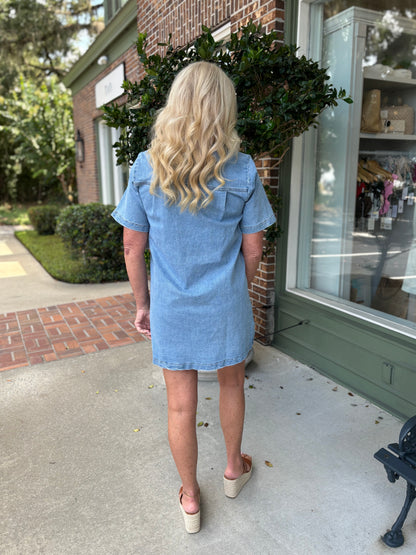 Front Row Dress - Denim