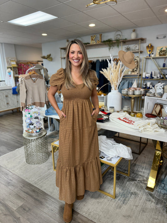 Show Me Your MuMu - Joanna Midi Dress - Brown