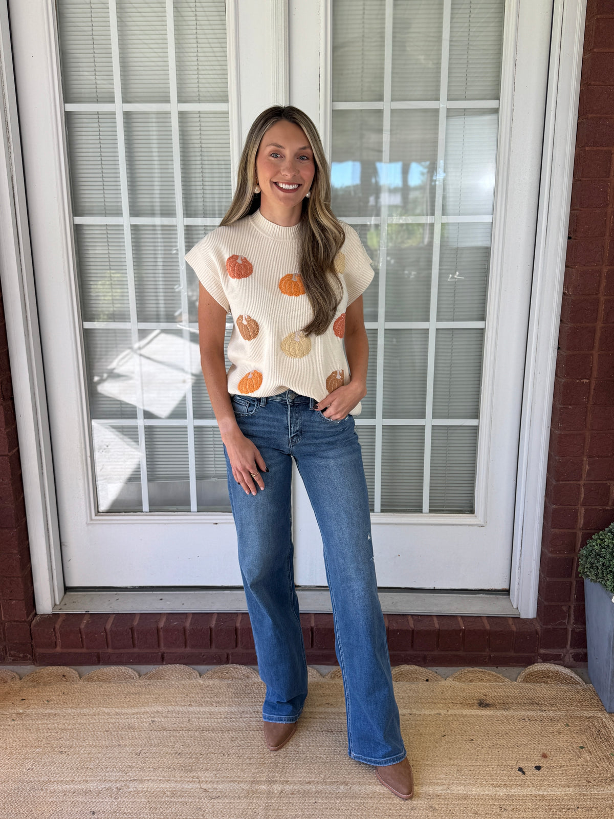 Mary Square - Josie Mini Pumpkin Sweater