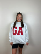 GEORGIA Reversible Mock Neck Sweatershirt - Gray