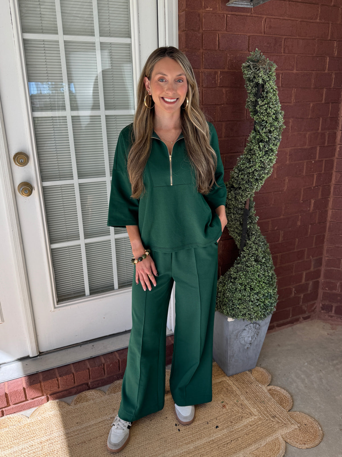 Day To Night Pants Set - Green