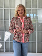 Mary Square - Naomi Blouse - Ashdown Abbey Cocoa