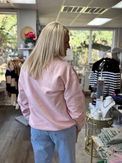 PRE-ORDER: Gigi's Gingerbread Bakery Sweatshirt - Baby Pink