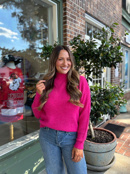 Sweet Tart Sweater - Hot Pink