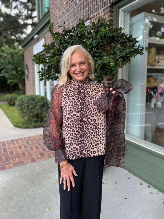 Allie Top - Animal Print
