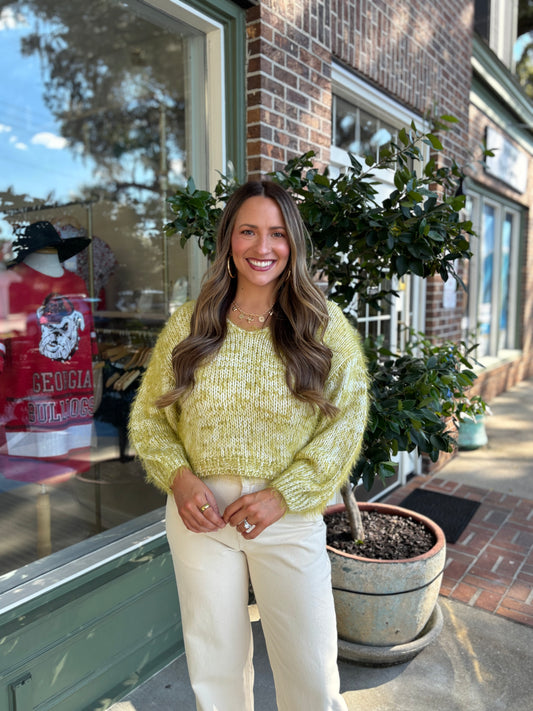Feeling Spicy Sweater - Lime