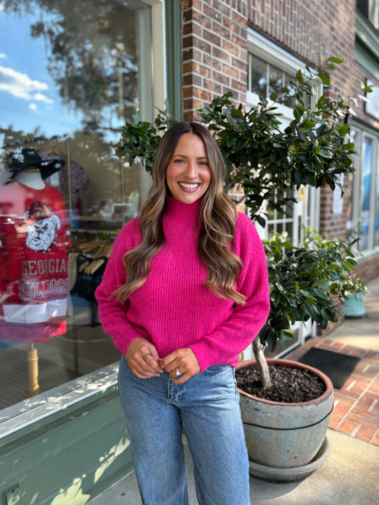 Sweet Tart Sweater - Hot Pink