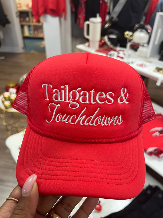 Tailgates & Touchdowns Trucker Hat - Red