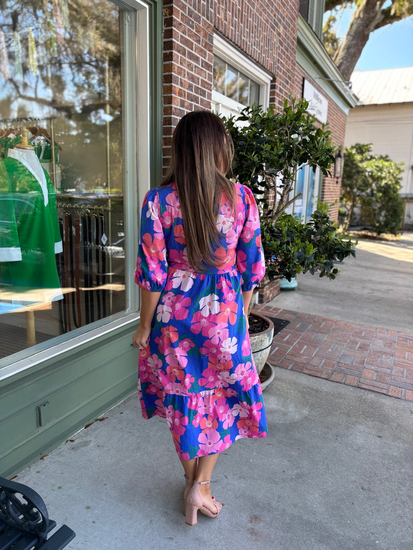 Mary Square - The Riley Dress - Petal Pop Blue