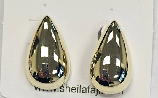 Sheila Fajl - Serene Studs - Polished Gold