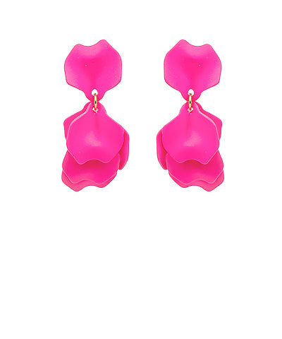 Color Coated Petal Earring