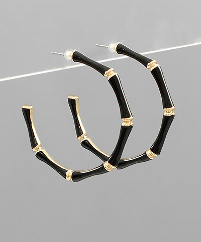 Bamboo Coated Hoops - Black