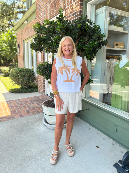 Palm Sweater Tank