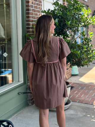 Mary Square - Piper Dress - Espresso