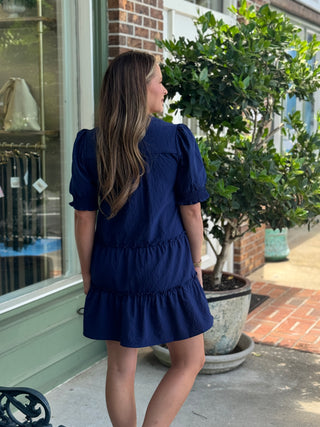 Mary Square - Emerson Dress - Navy