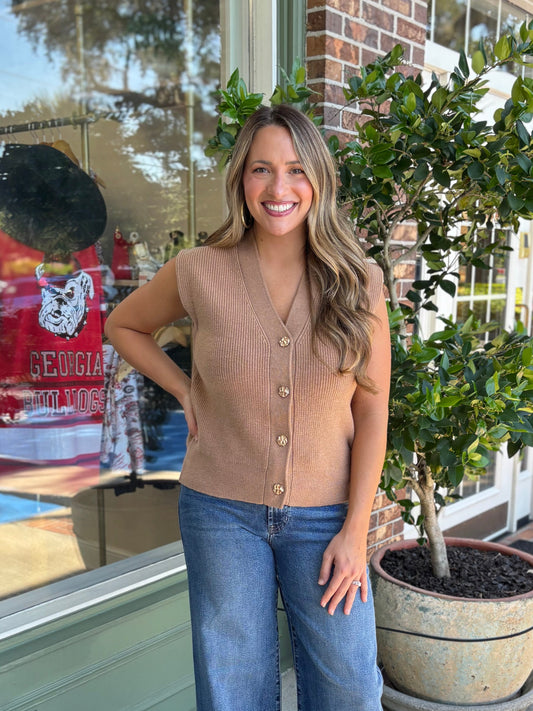 Camel Sweater Vest