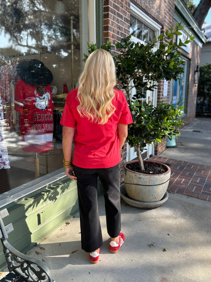 Stewart Simmons - Georgia Distressed Boyfriend Tee