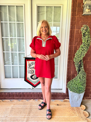Mary Square - Andie Dress - Red