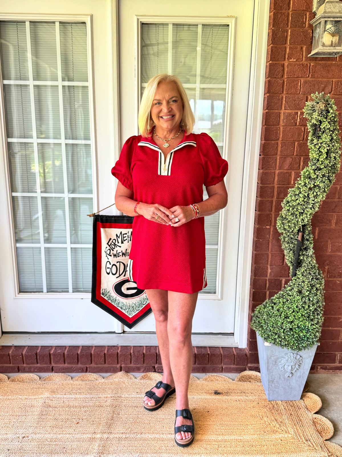 Mary Square - Andie Dress - Red