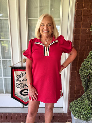 Mary Square - Andie Dress - Red