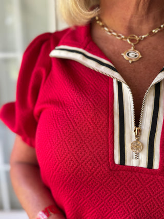 Mary Square - Andie Dress - Red