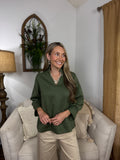 Mary Square - Jocelyn Top - Olive