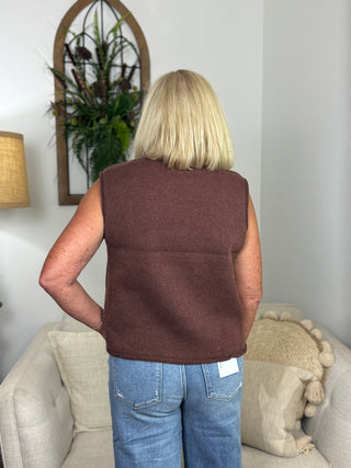 Gossip Girl Mock Neck Sleeveless Sweater