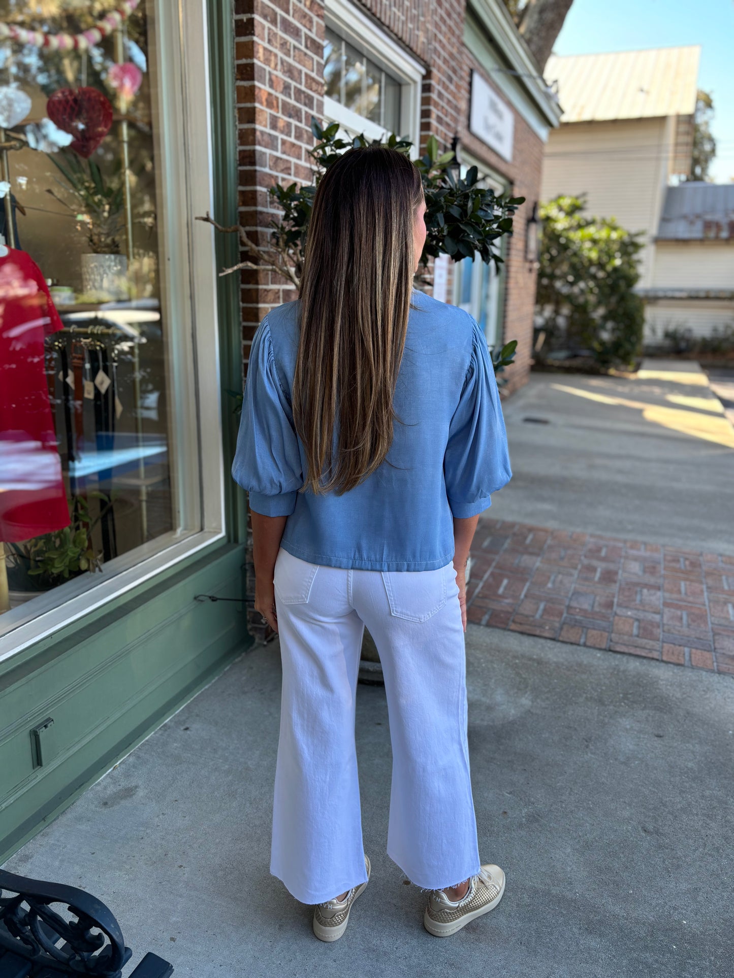 Angie Top - Denim Blue