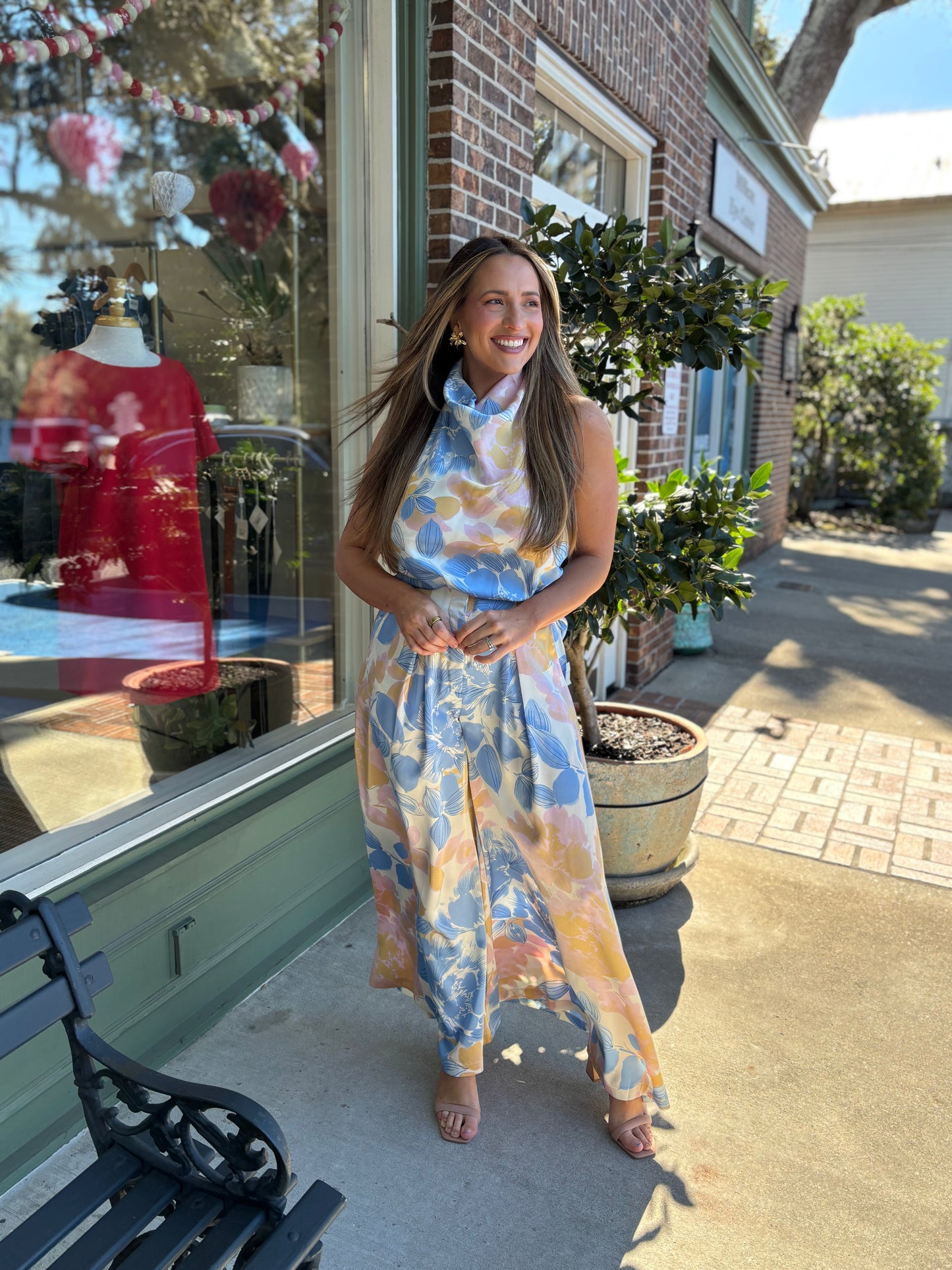 Cotton Candy Halter Top - Blue