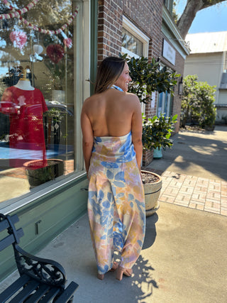 Cotton Candy Halter Top - Blue