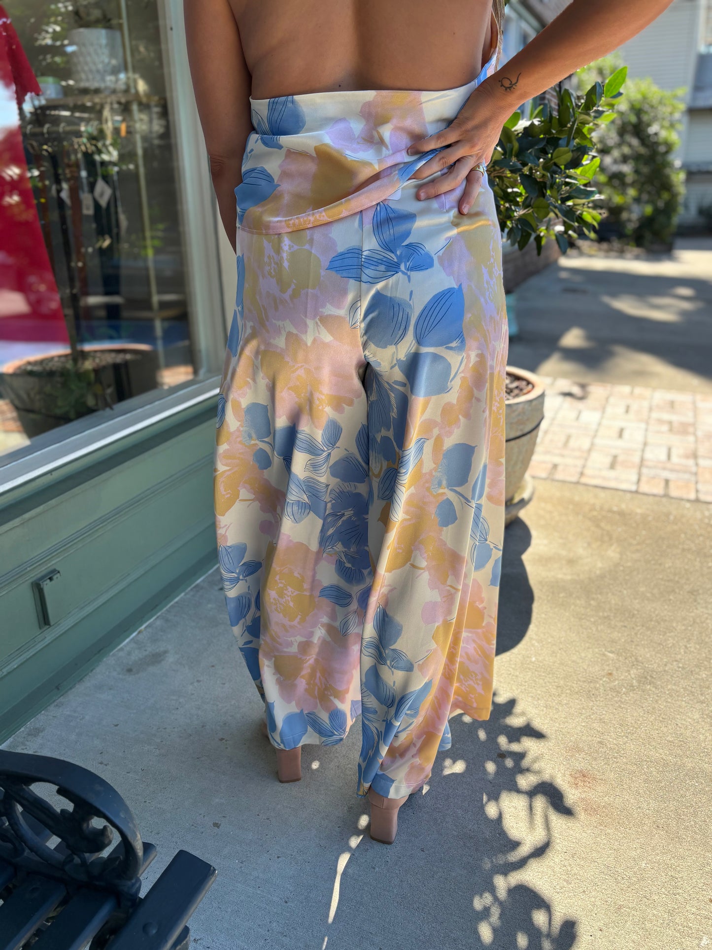 Cotton Candy Halter Top - Blue