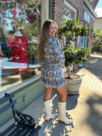 Bashful Eyelet Dress - Blue