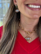Stewart Simmons - Georgia Quad V-Neck Sweater