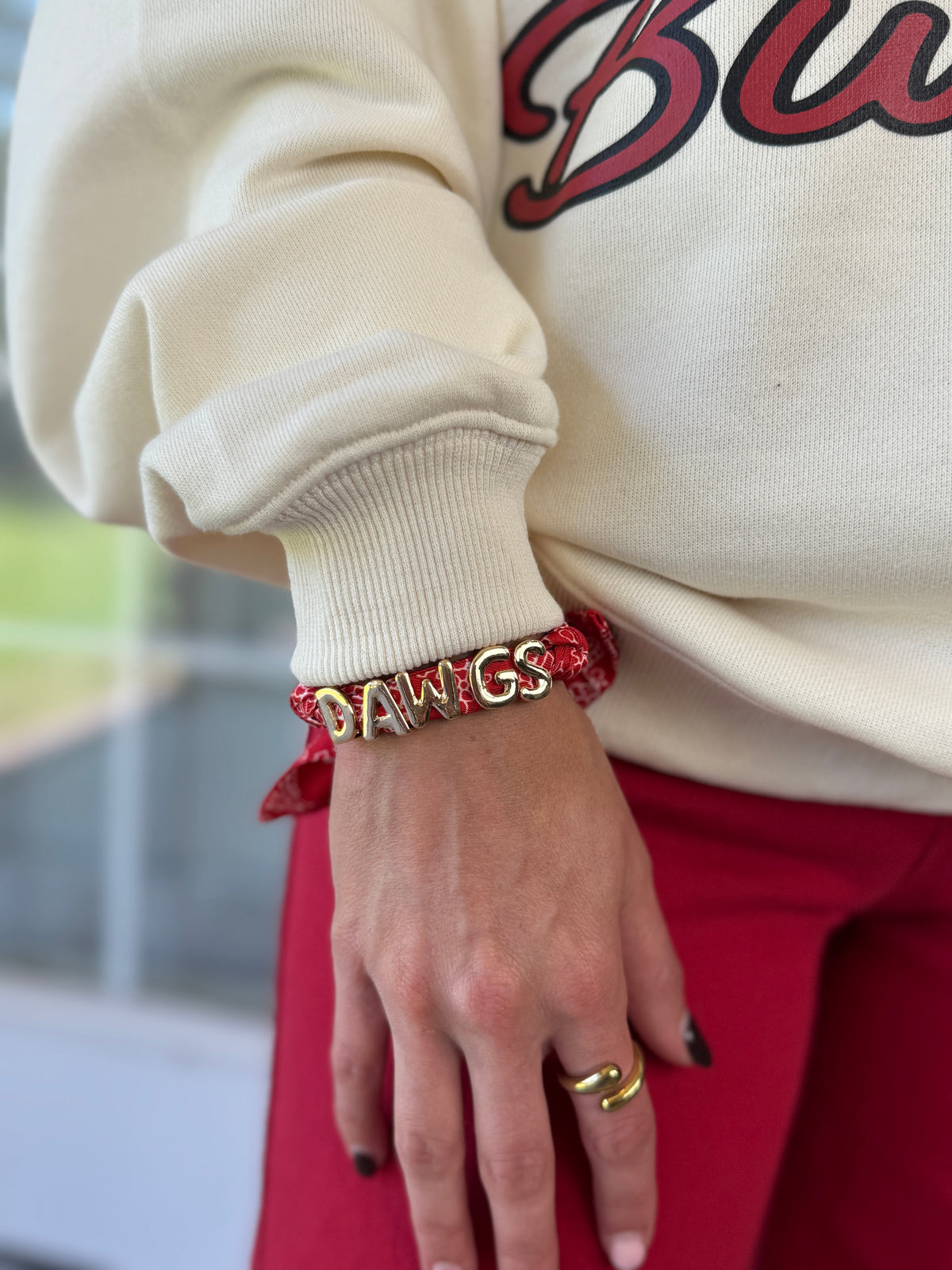 Georgia Bulldogs Bandana Slider Bracelet