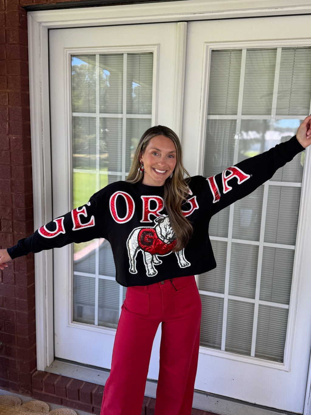 Stewart Simmons - Georgia Stadium Sequin Crewneck