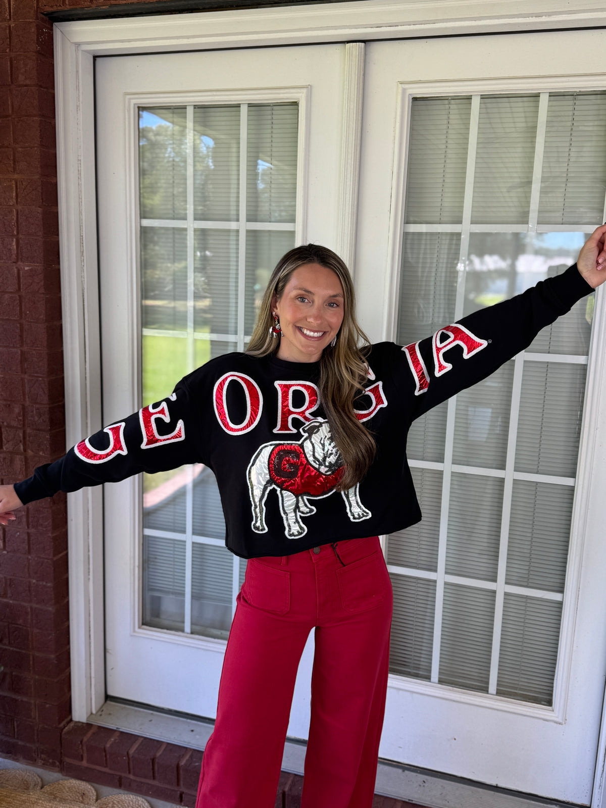 Stewart Simmons - Georgia Stadium Sequin Crewneck