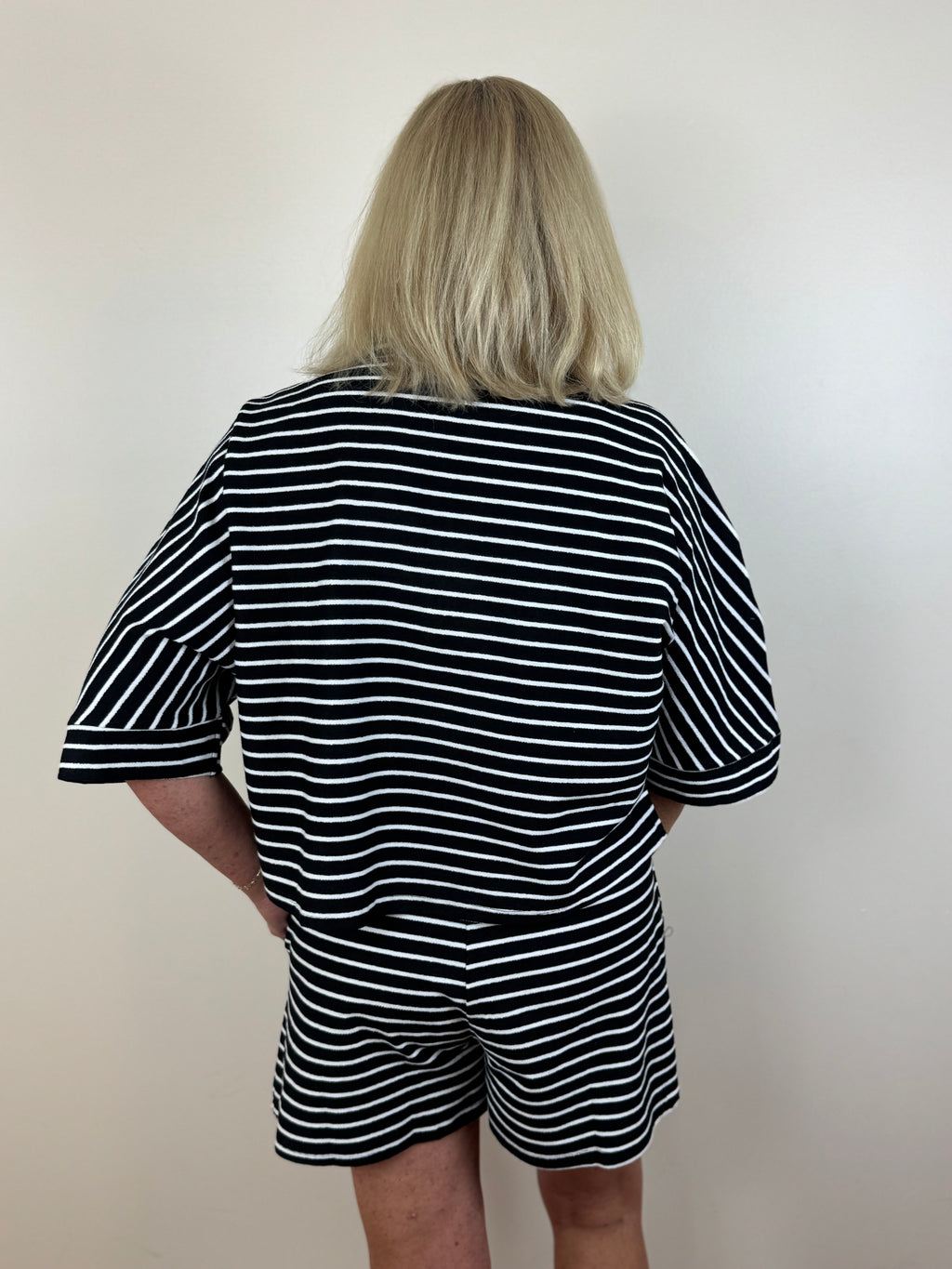Sideline Set - Black & White Stripe