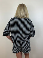 Sideline Set - Black & White Stripe