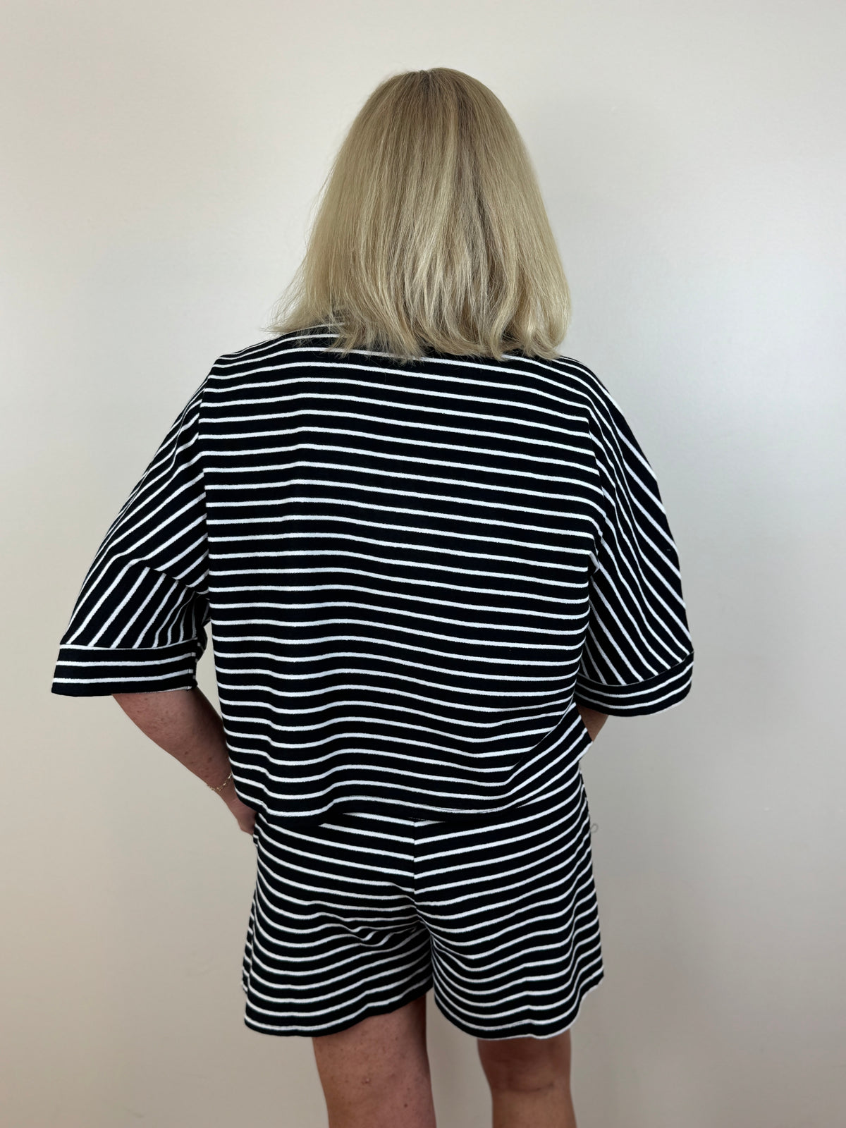 Sideline Set - Black & White Stripe